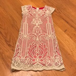 Joyfolie size 4 Cream with Red